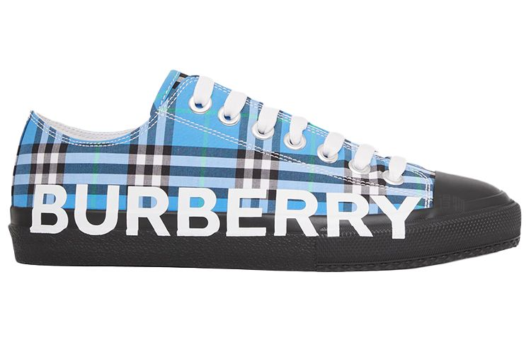 Женские кеды Burberry (синие) — фото 2