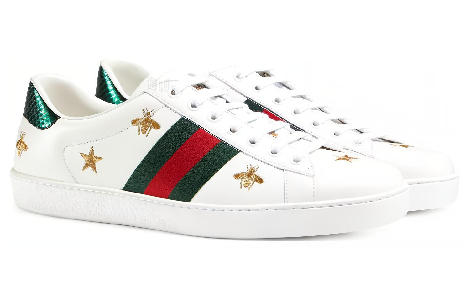 Мужские кеды Gucci ACE (белые) — фото 3
