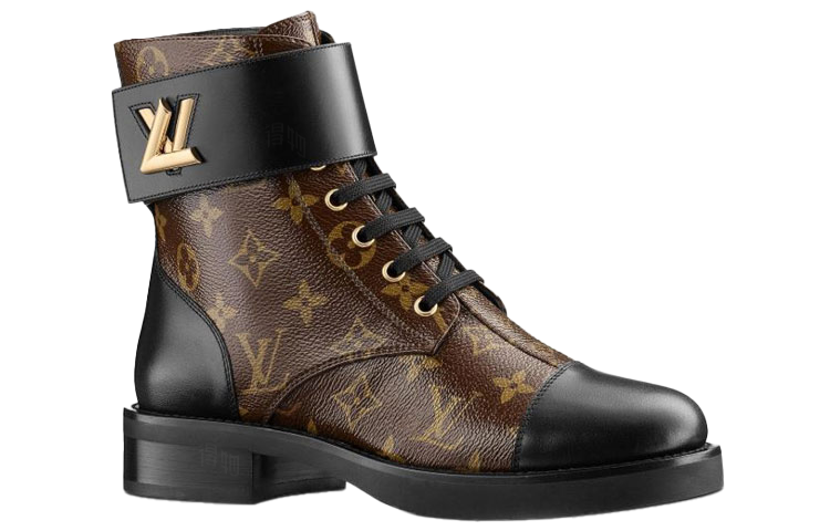 Женские ботинки Louis Vuitton Wonderland Monogram (коричневые) — фото 2