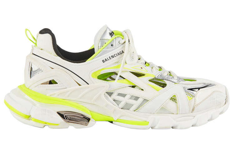 Мужские кроссовки Balenciaga Track 2.0 (желто-белые) — фото 2
