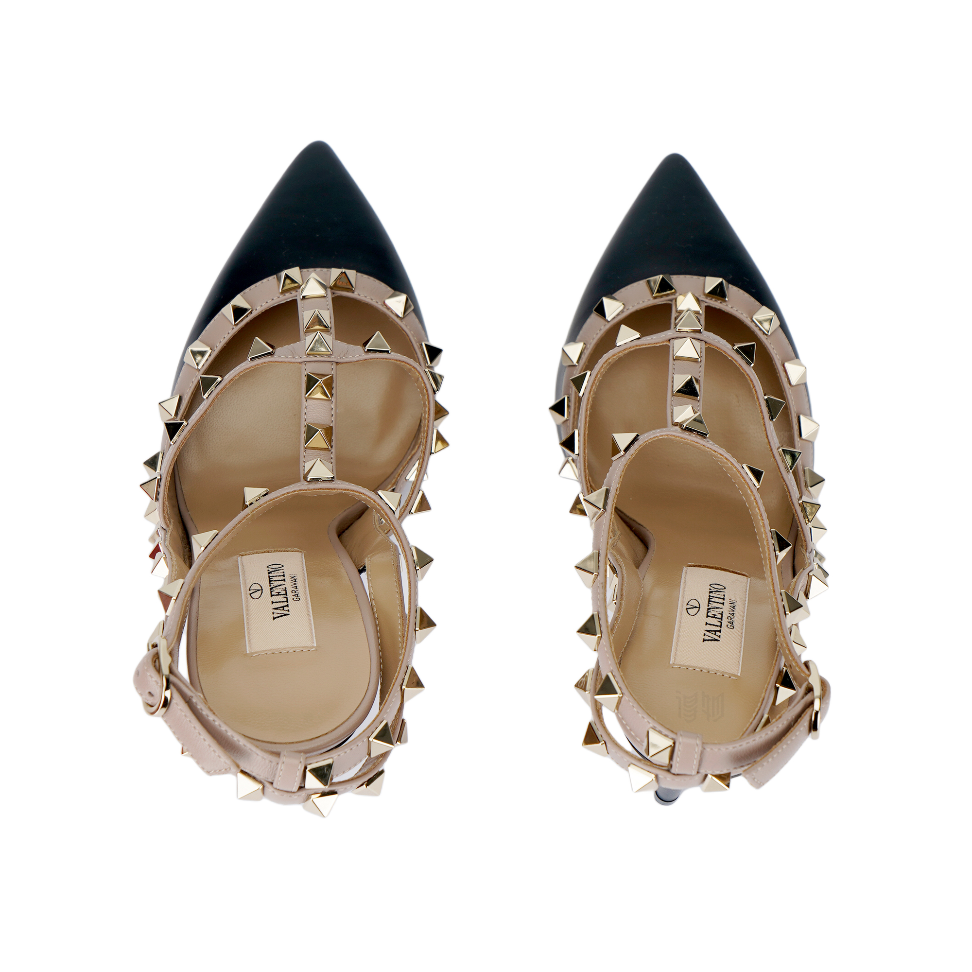 Женские туфли Valentino Rockstud Garavani (черные) — фото 3