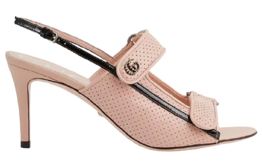 Женские сандалии Gucci G 7.5cm (розовые) — фото 2