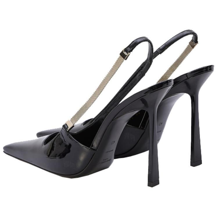 Женские туфли Saint Laurent Slingbacks (черные) — фото 5
