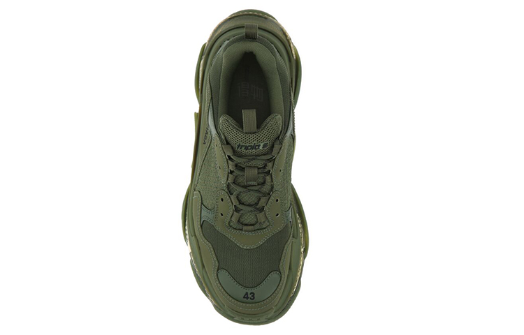 Мужские кроссовки Balenciaga Triple S (зеленый) — фото 5