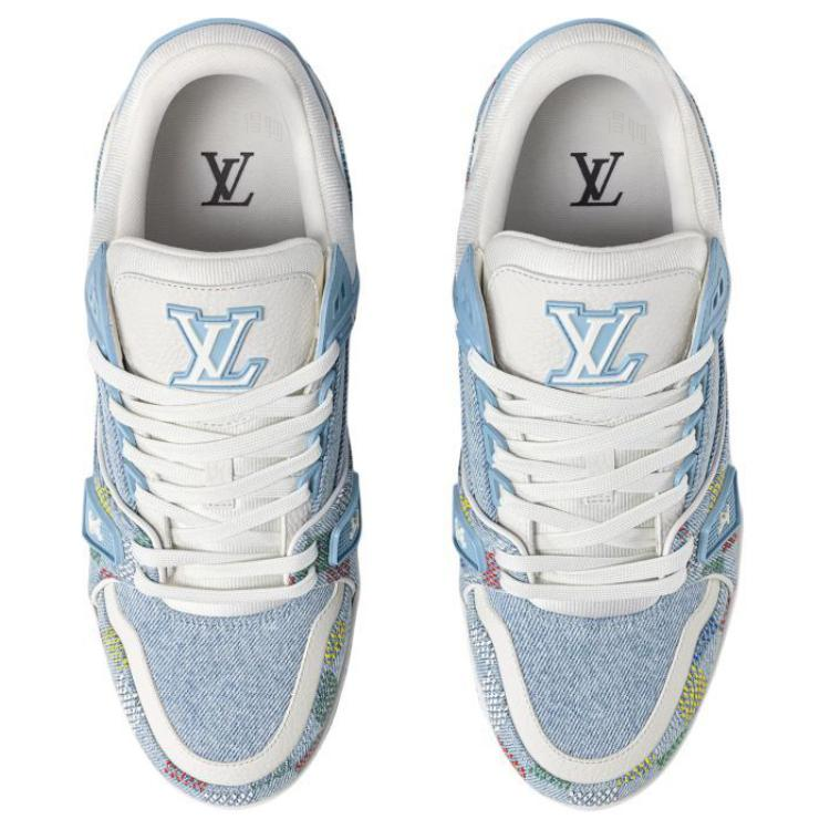 Кеды Louis Vuitton LOUIS VUITTON Trainer 2025 (синие) — фото 4