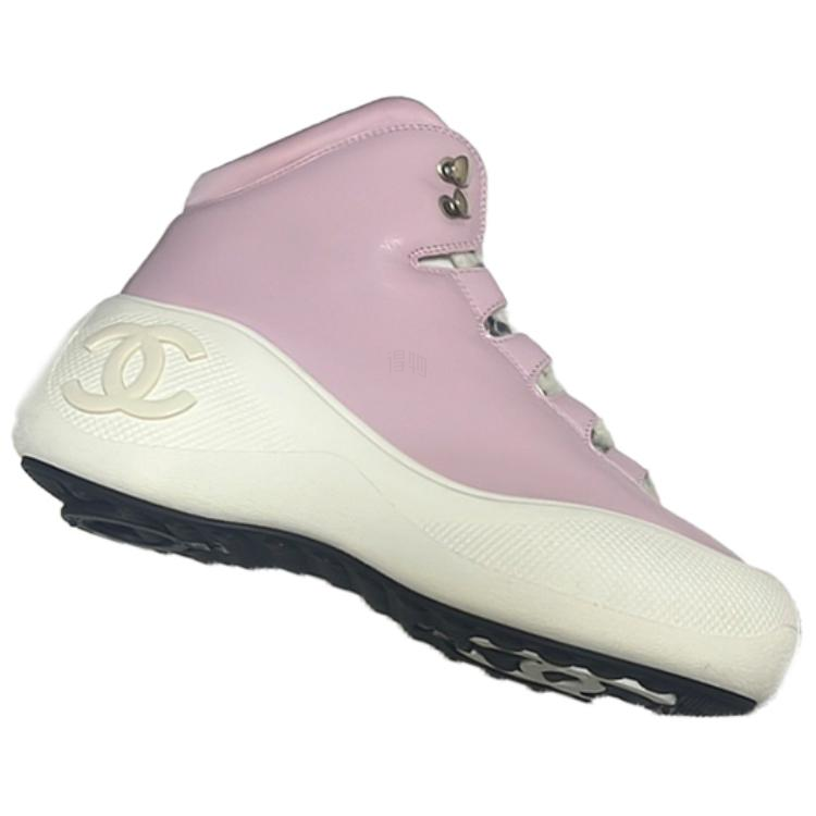 Женские кроссовки Chanel 22N (розовые) — фото 3