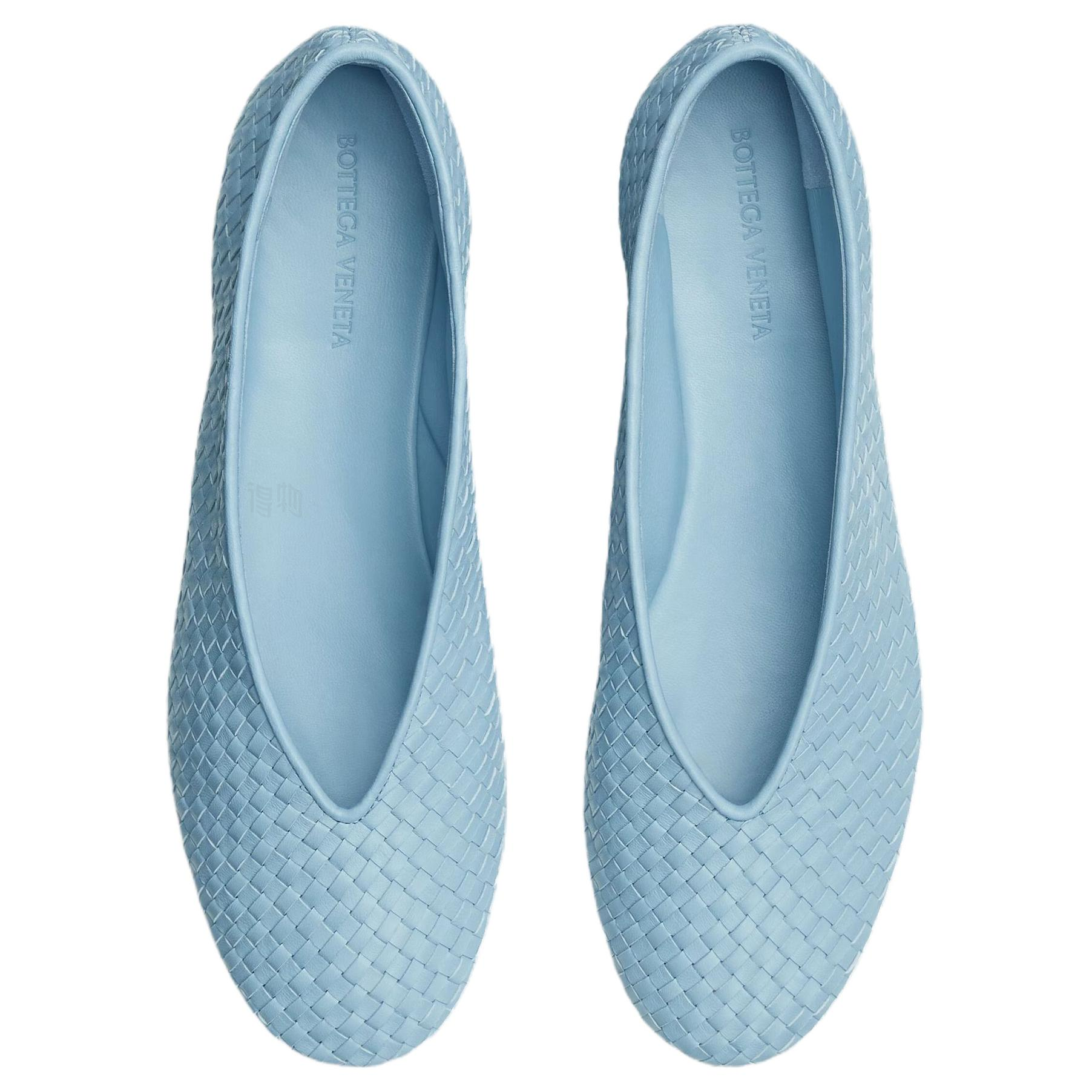 Слипоны Bottega Veneta (синие) — фото 4