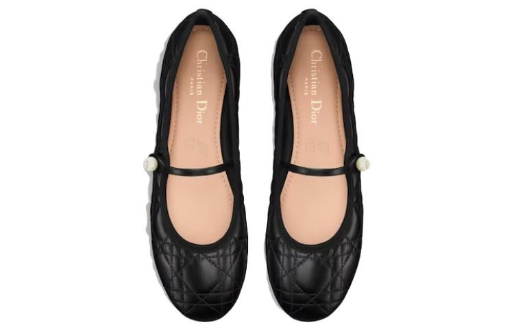Женские балетки Dior BALLET FLAT (черные) — фото 4
