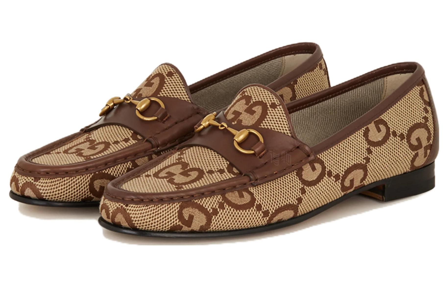 Женские лоферы Gucci Horsebit 1953 (коричневые) — фото 2