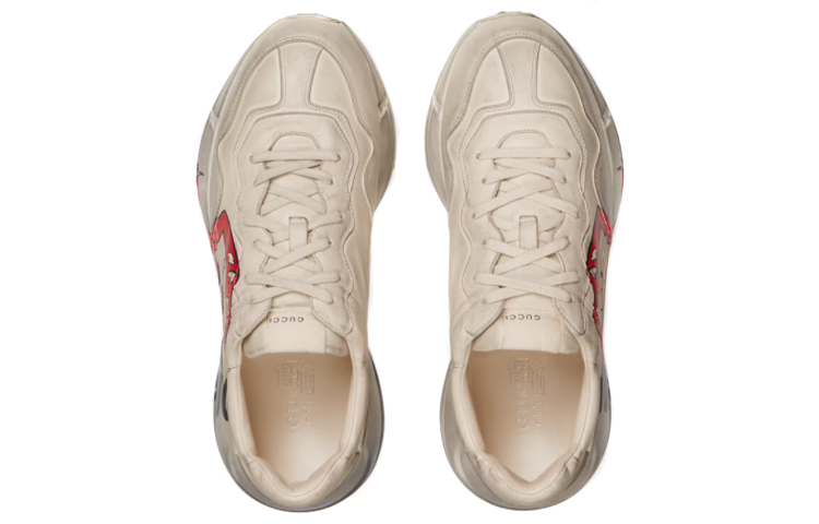 Мужские кроссовки Gucci Rhyton (слоновая кость) — фото 4