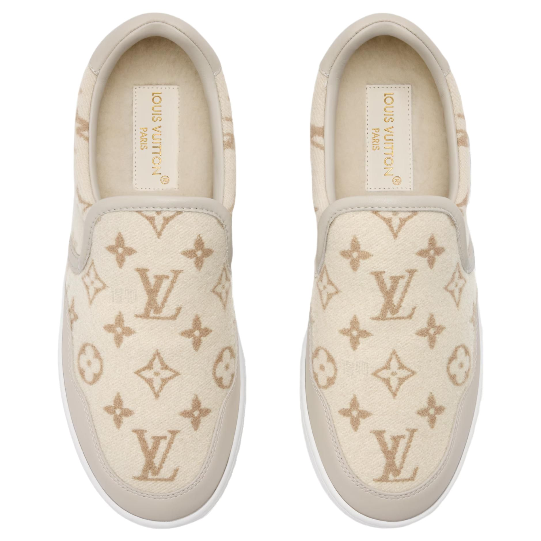 Женские сабо Louis Vuitton Stadium (бежевые) — фото 4