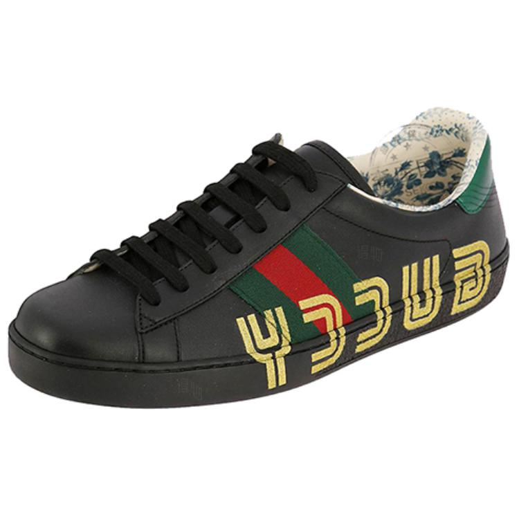 Мужские кеды Gucci ACE (черные) — фото 3