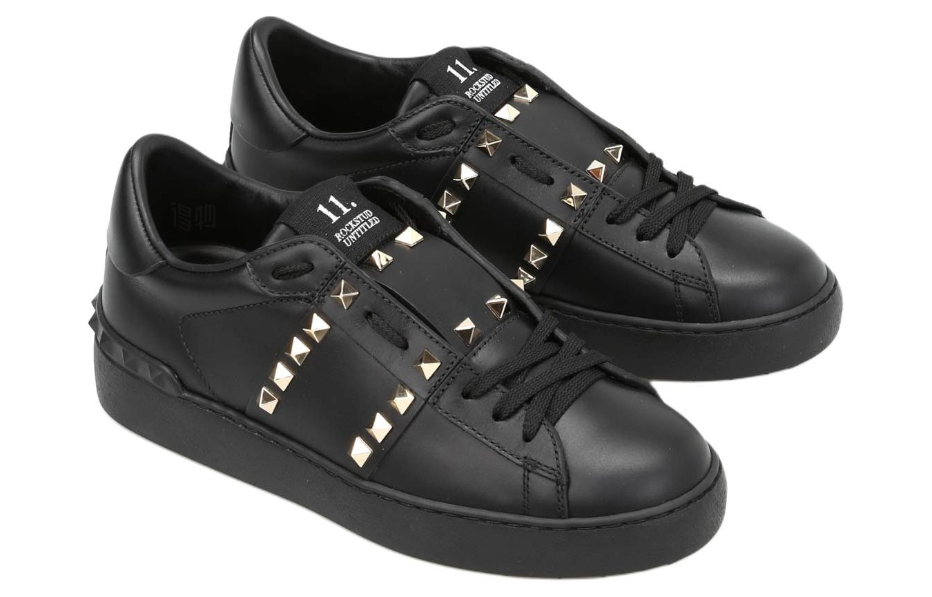 Женские кеды Valentino Rockstud (черные) — фото 4