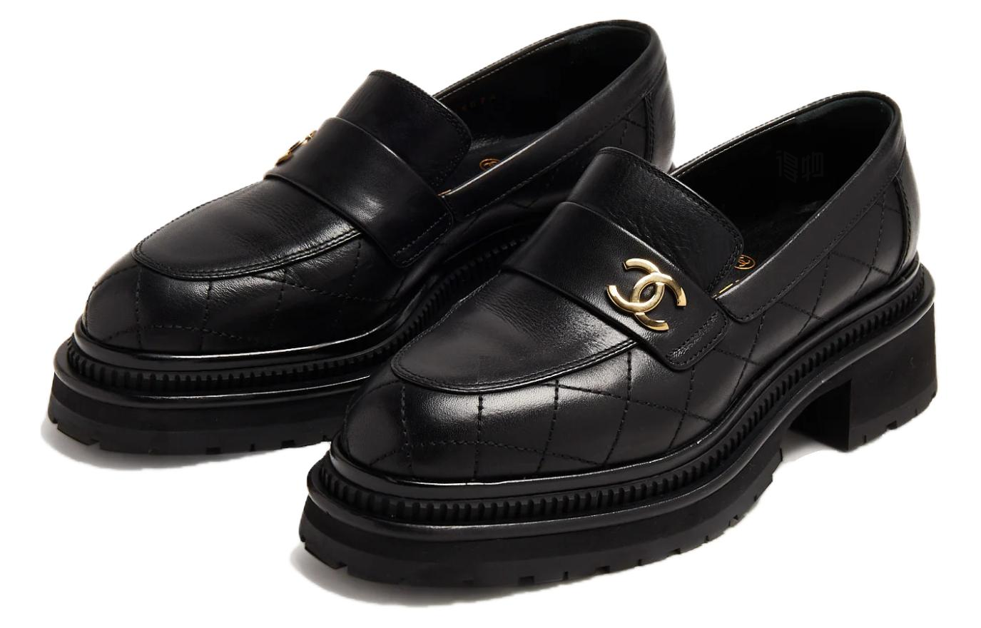 Женские лоферы Chanel (черные) — фото 6