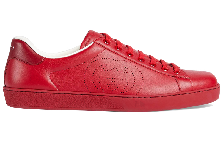 Мужские кеды Gucci ACE (красные) — фото 2