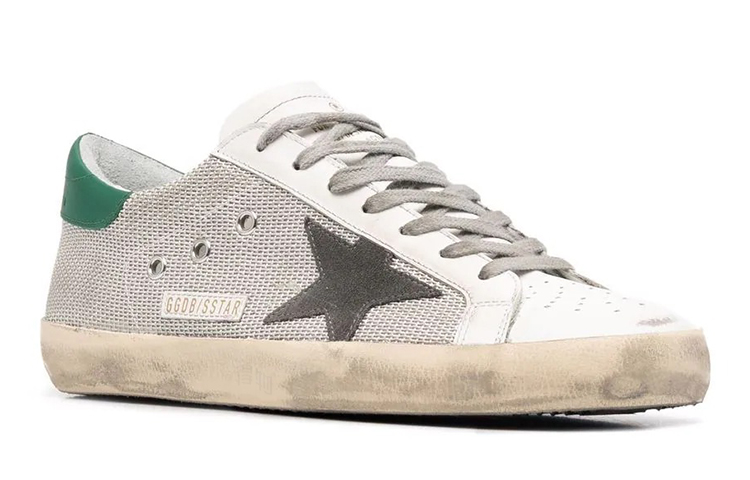 Мужские кеды Golden Goose Super-Star (серые) — фото 3
