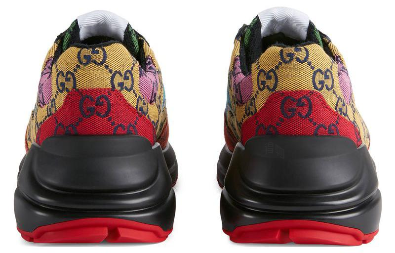 Кроссовки Gucci Rhyton (разноцветные) — фото 4