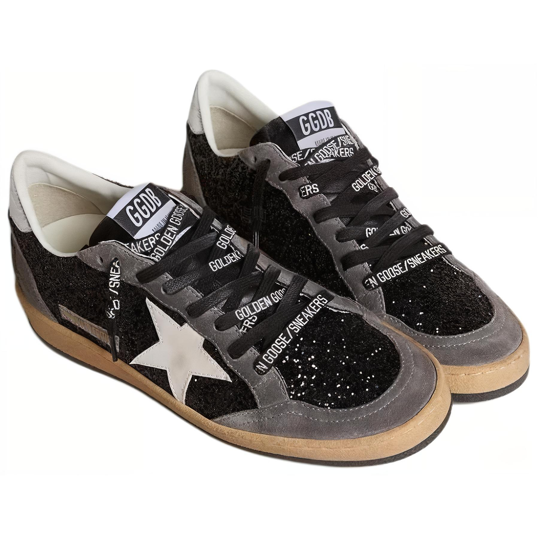 Женские кеды Golden Goose Ball Star (черные) — фото 4
