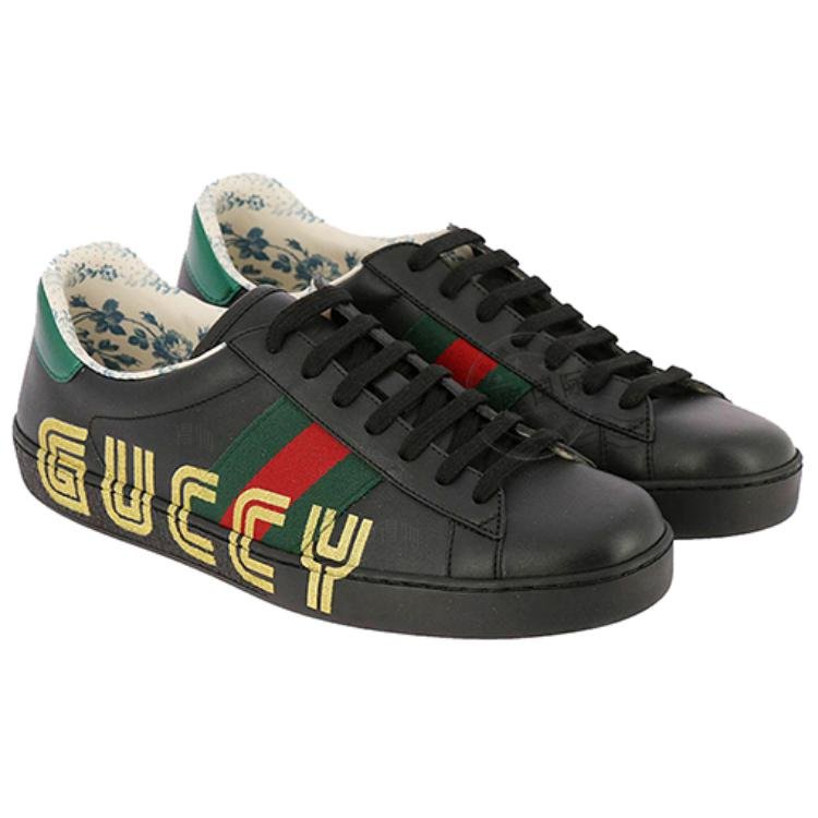 Мужские кеды Gucci ACE (черные) — фото 4