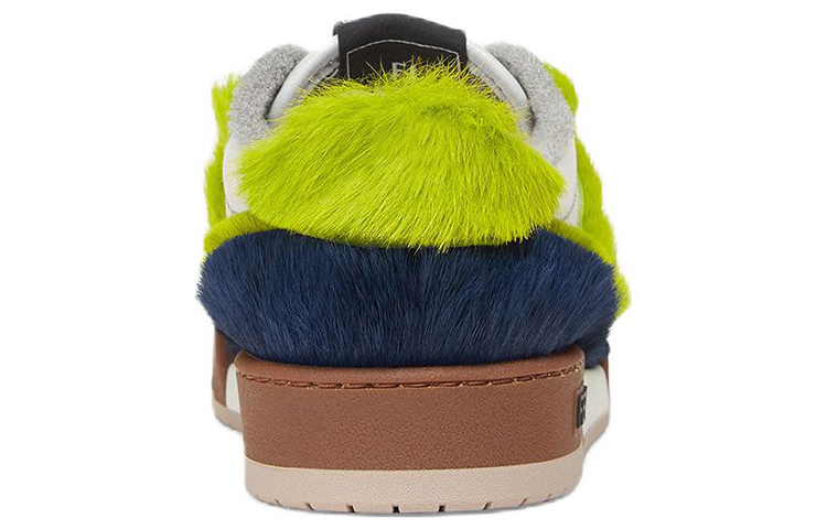 Мужские кеды Fendi Match (бело-сине-зеленые) — фото 4
