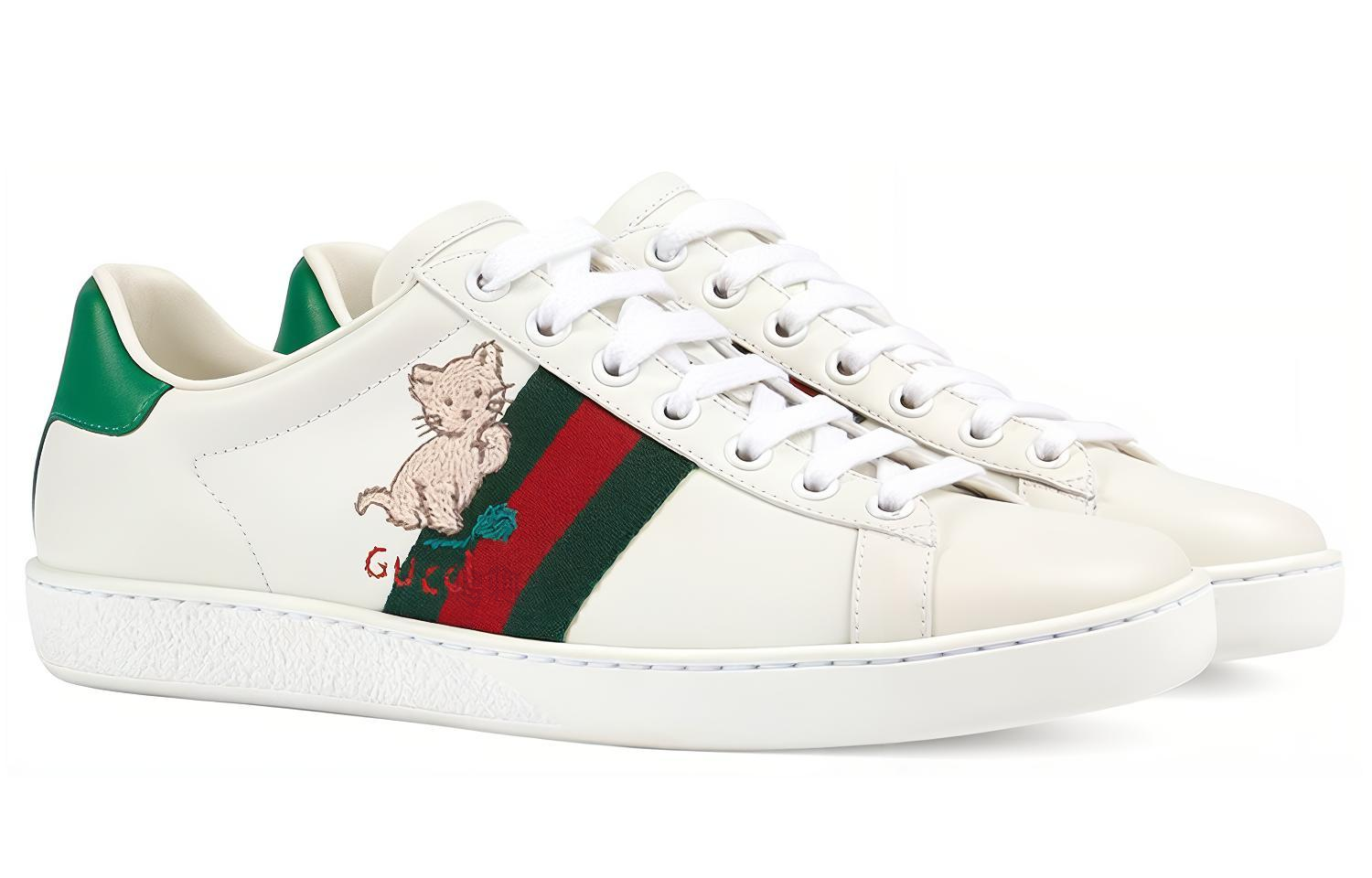 Женские кеды Gucci ACE (белые) — фото 3