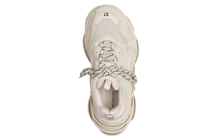Женские кроссовки Balenciaga Triple S (бежевый) — фото 3