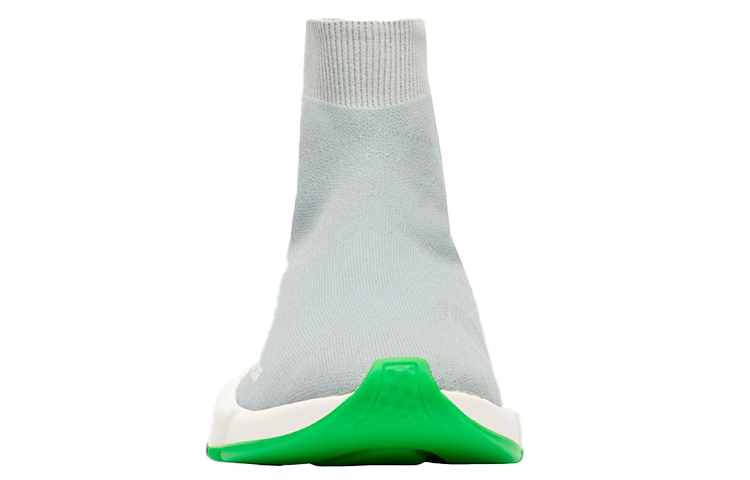 Мужские кроссовки Balenciaga Speed 1.0 (серо-зеленые) — фото 4