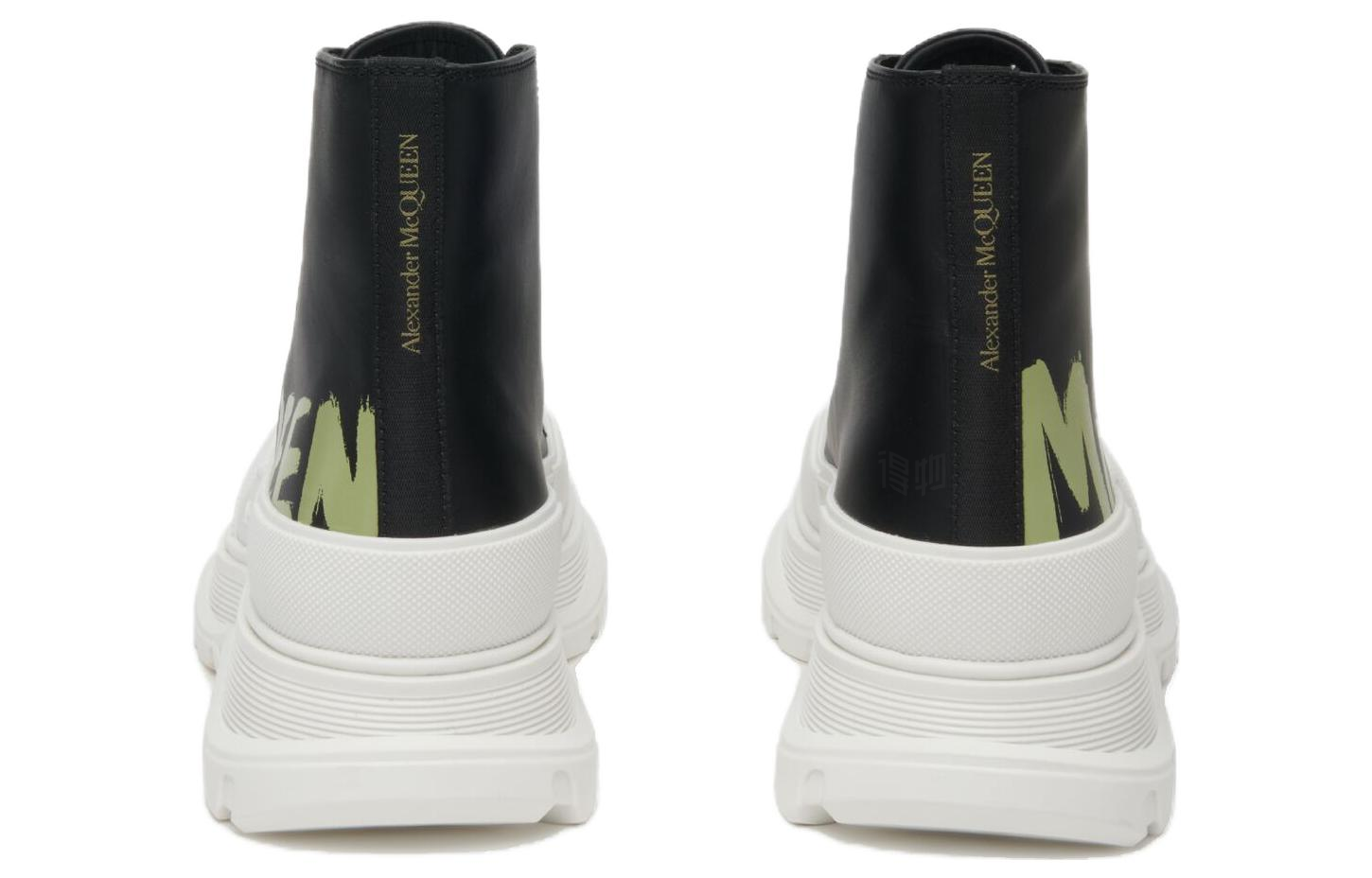 Ботинки Alexander McQueen Tread Slick 4.5cm (черный) — фото 4