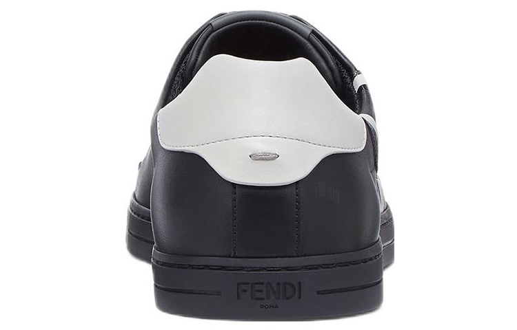 Мужские кеды Fendi O'Lock (черные) — фото 4