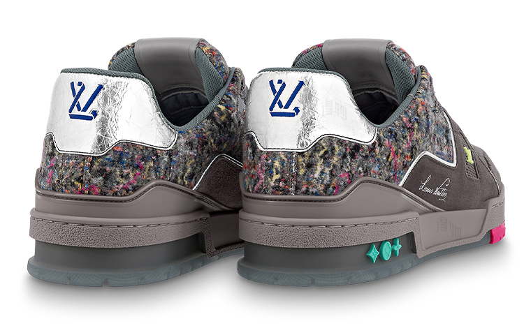 Мужские кеды Louis Vuitton LOUIS VUITTON Trainer (серые) — фото 4
