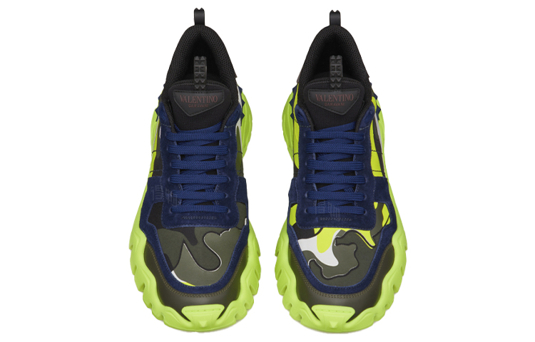 Мужские кеды Valentino Rockrunner Plus (желтый) — фото 4