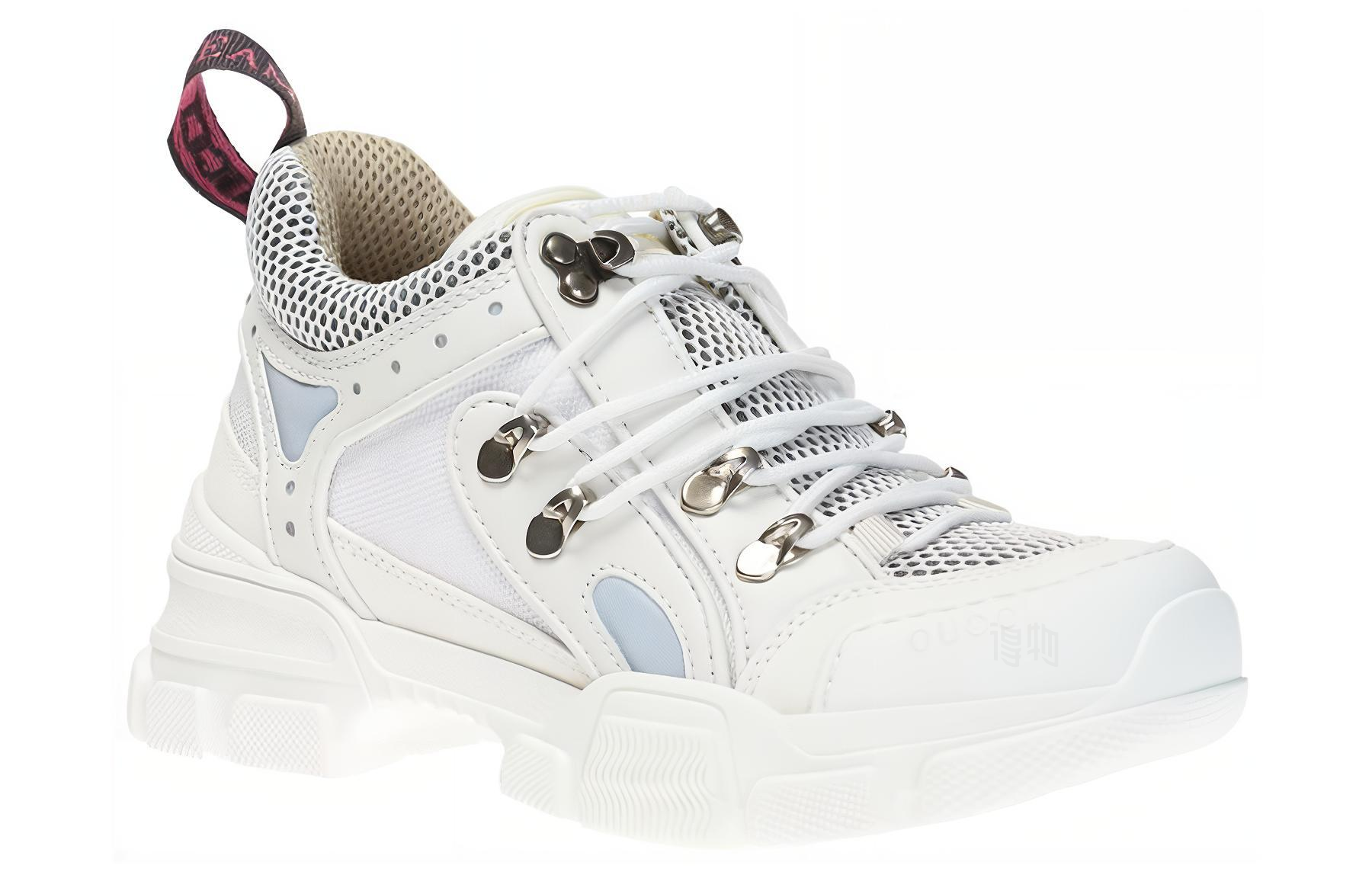 Женские кроссовки Gucci Flashtrek (белые) — фото 4