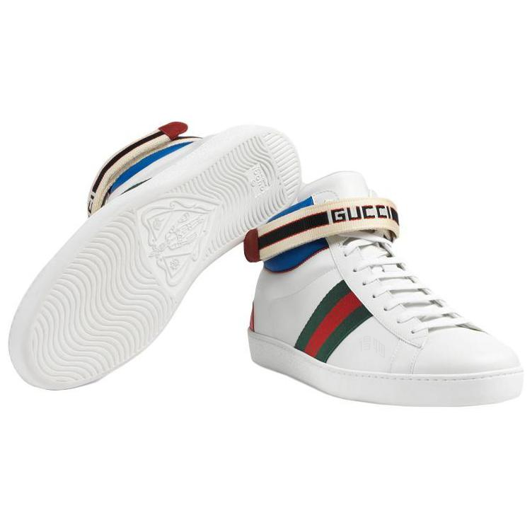Мужские кеды Gucci ACE (белые) — фото 6