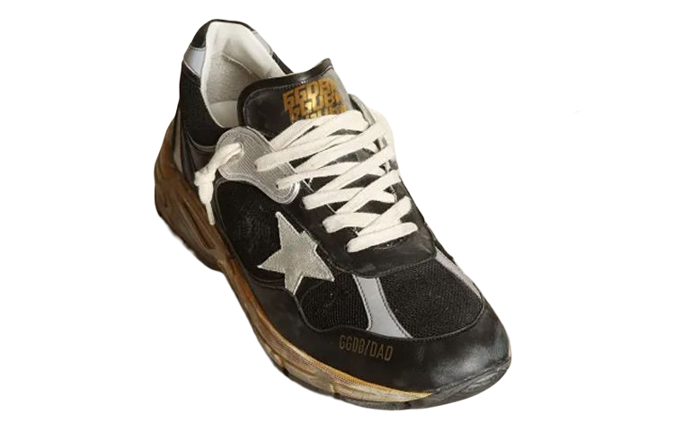 Мужские кроссовки Golden Goose Dad-Star (черные) — фото 3
