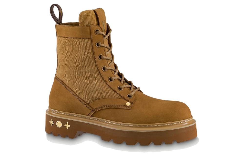 Мужские ботинки Louis Vuitton Ranger Boots (коричневые) — фото 2