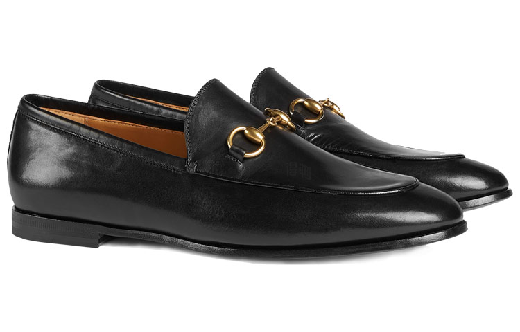 Женские лоферы Gucci Jordaan (черные) — фото 3