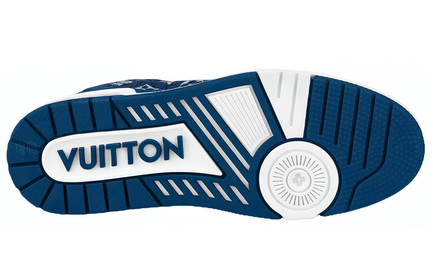 Кеды Louis Vuitton Trainer (сине-белый) — фото 5