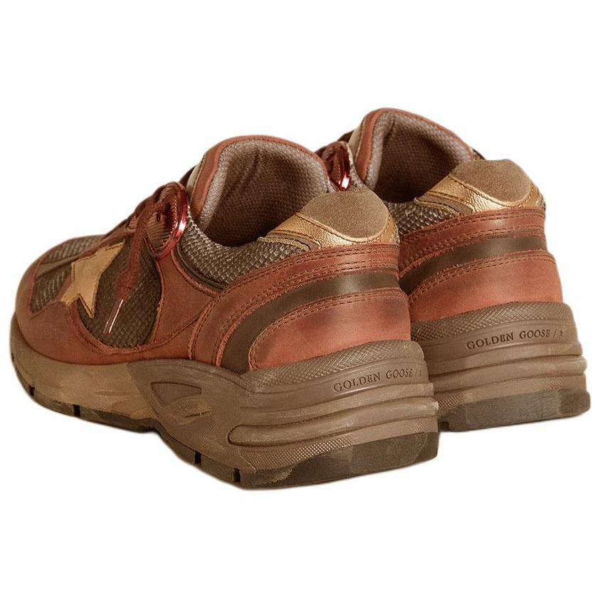 Женские кроссовки Golden Goose Dad-Star (кирпично-красный) — фото 4