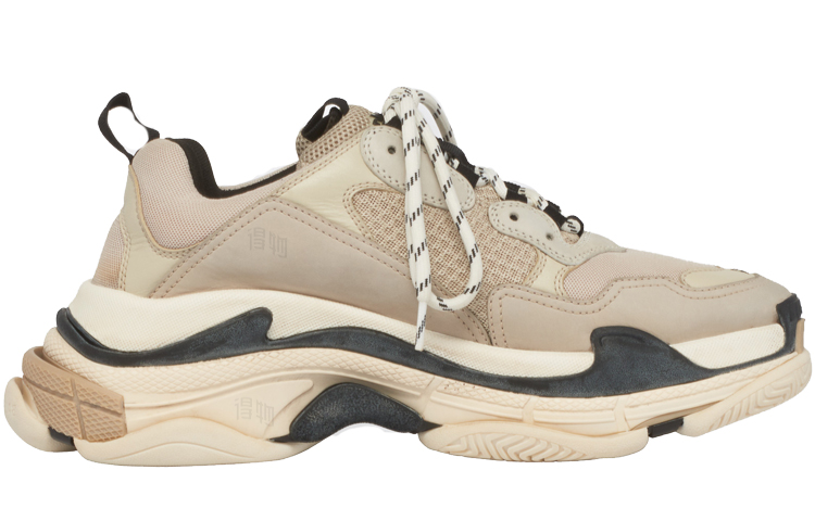 Мужские кроссовки Balenciaga Triple S (бежевые) — фото 2