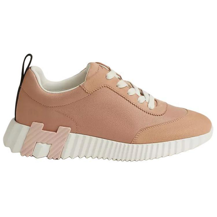 Женские кроссовки Hermes Bouncing 4cm (розовые) — фото 2