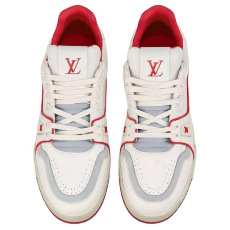 Кеды Louis Vuitton LOUIS VUITTON Trainer (бело-красные) — фото 5