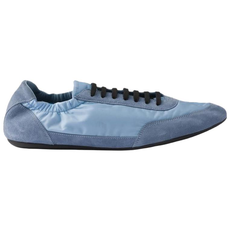 Мужские кеды Prada 2EG479_D7C_F0076_F_G001 (голубые) — фото 2