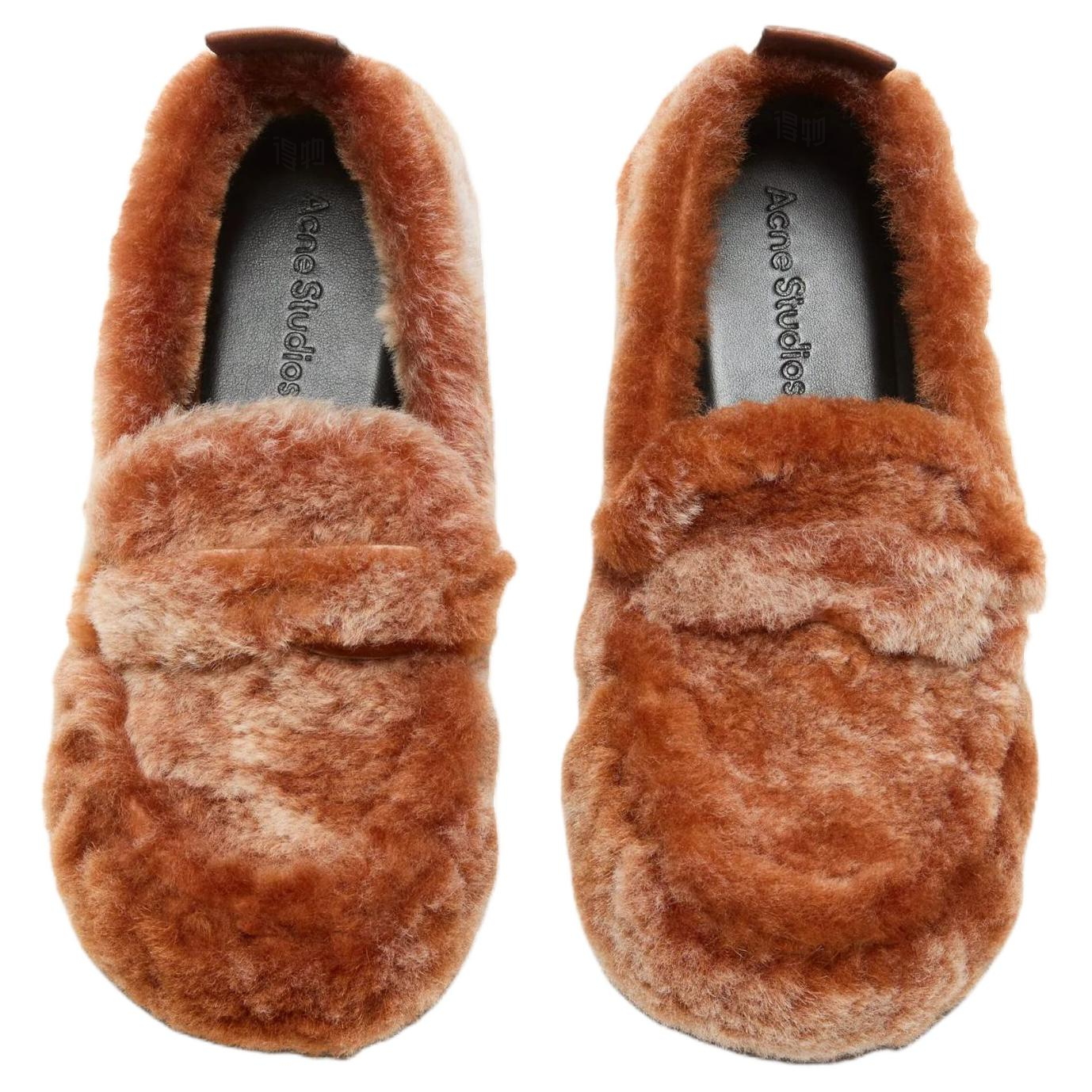 Женские лоферы Acne Studios (коричневые) — фото 4
