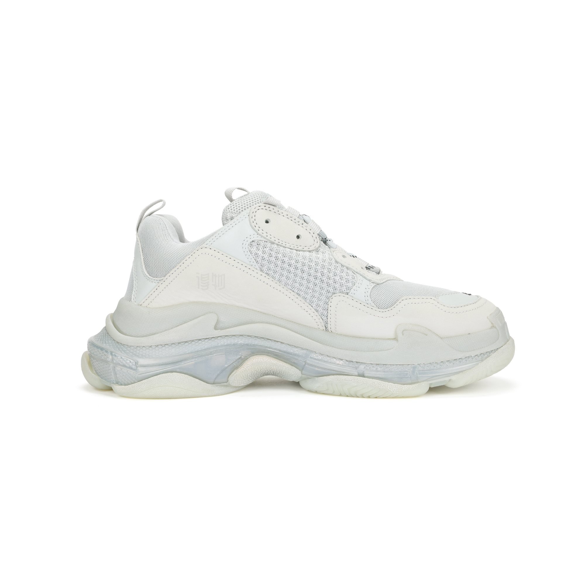 Мужские кроссовки Balenciaga Triple S (серо-белые) — фото 2