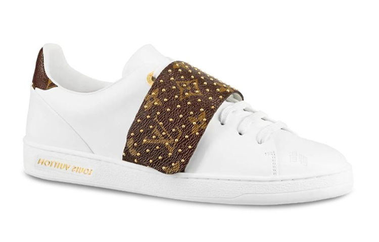 Женские кеды Louis Vuitton Frontrow (бело-коричневые) — фото 2