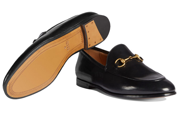 Женские лоферы Gucci Jordaan (черные) — фото 6