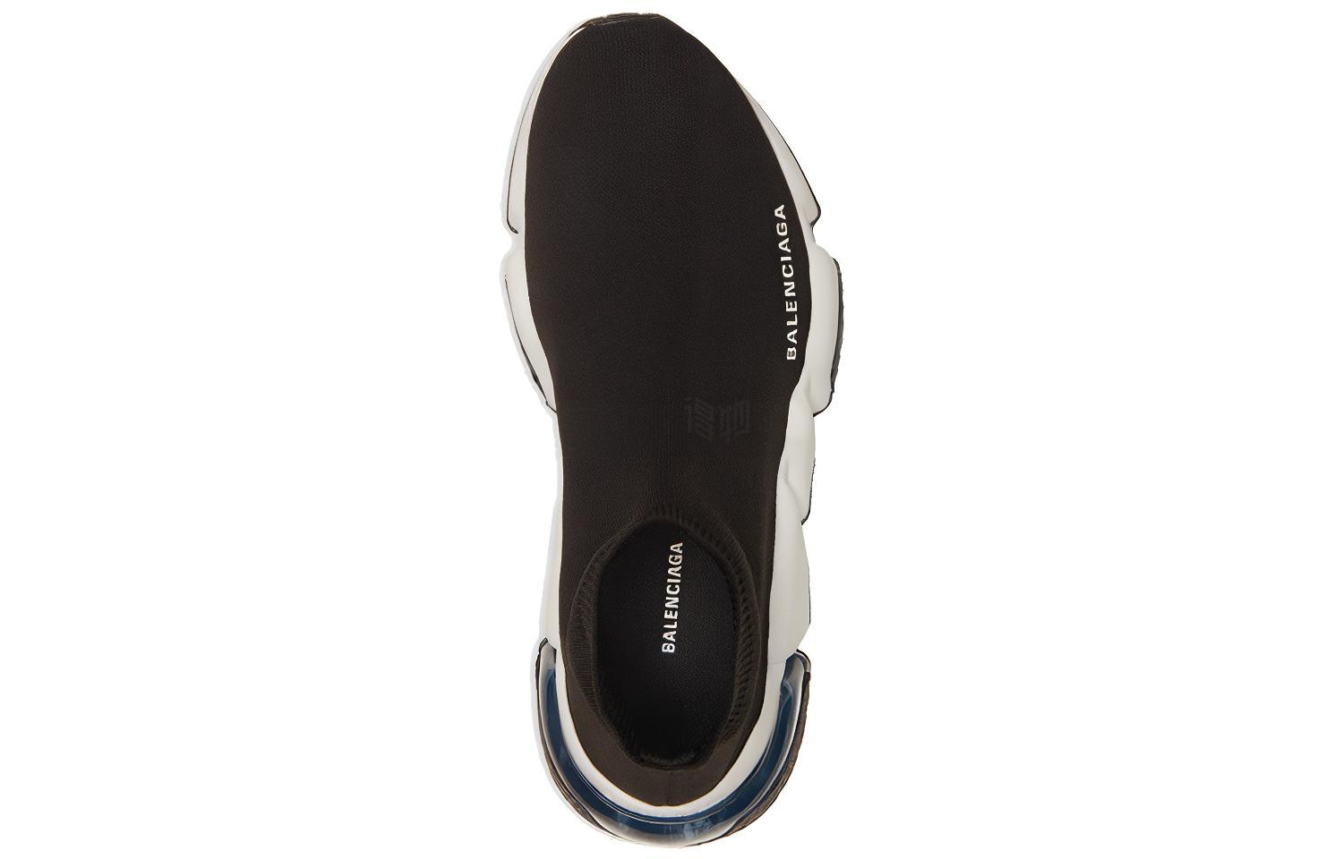 Женские кроссовки Balenciaga Clear Sole (черно-белый) — фото 4
