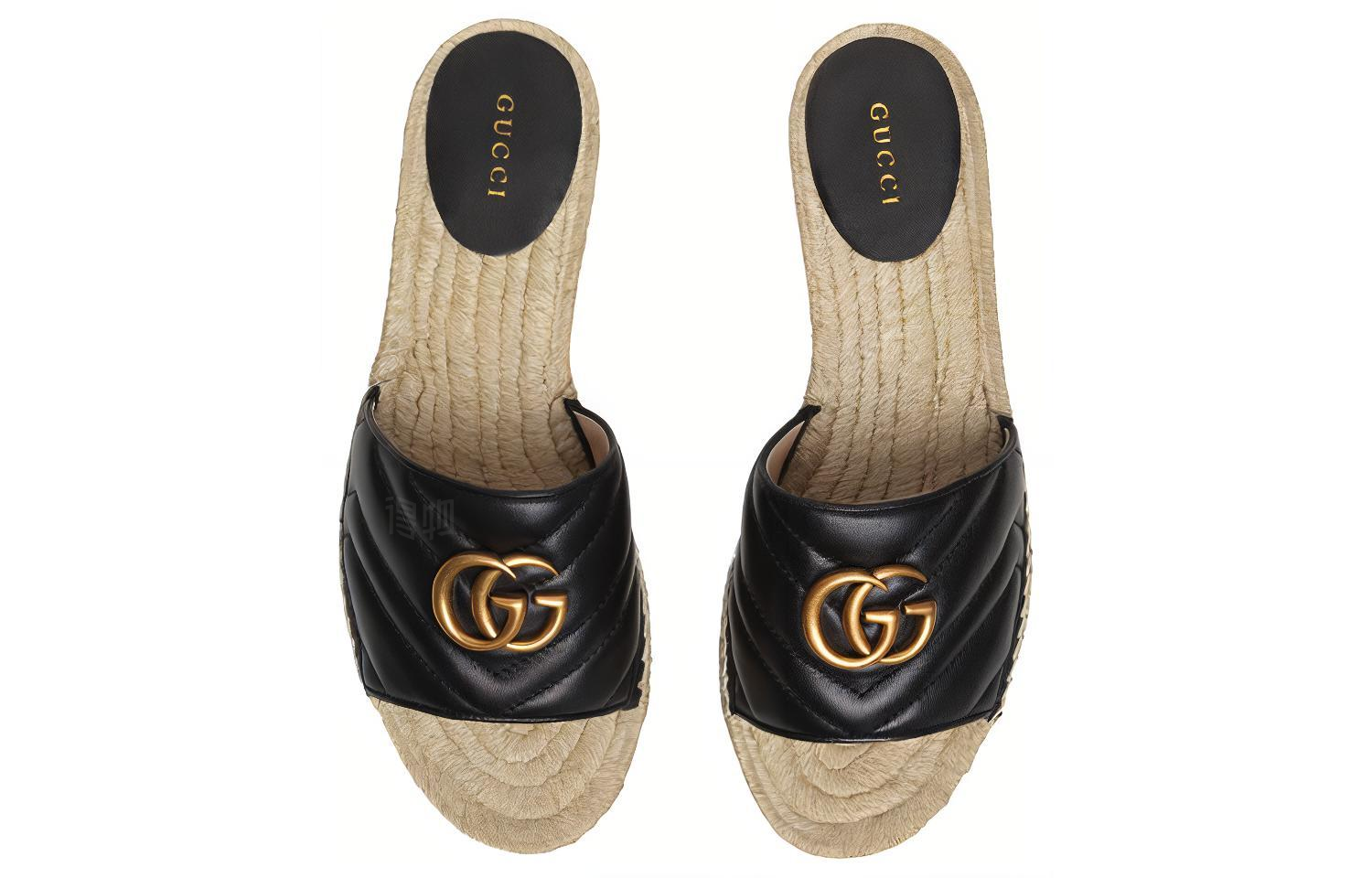 Женские сандалии Gucci (черная) — фото 4