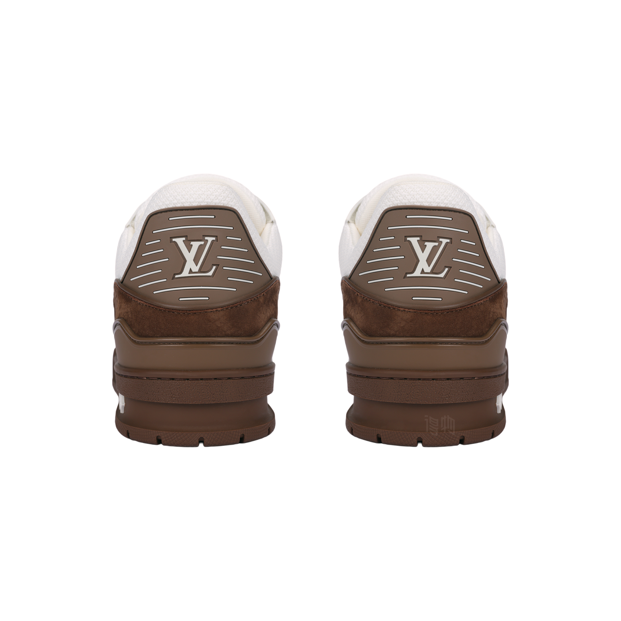 Мужские кеды Louis Vuitton (бело-коричневые) — фото 4