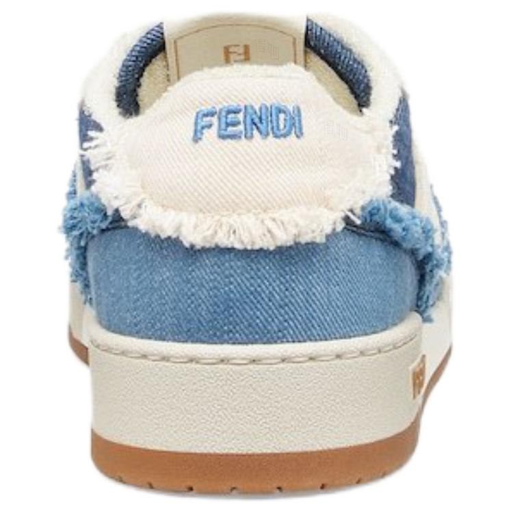 Женские кеды Fendi Match (синие) — фото 4
